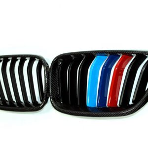 BMW 2 series F20 F22 F23 2012-2014  Front grill double Line  color gloss matt carbon