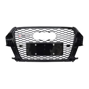 Audi RSQ3 style front bumper middle grille for Audi Q3 2013 2014 2015 Chrome black silver ABS
