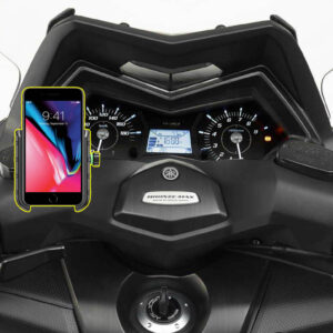 Yamaha Tmax  / xmax  phone mount holder bracket (all models) USB 3A quick charge